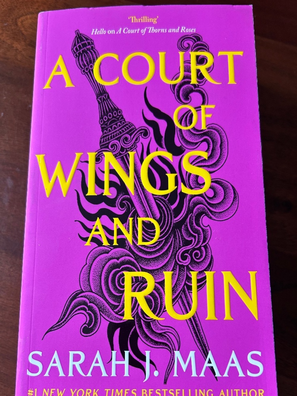 A Court of Wings and Ruin by Sarah J. Maas (ACOTAR Book 3) – Bloomsbury Paperbac